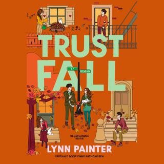 Trust fall – omslag van het luisterboek van Lynn Painter