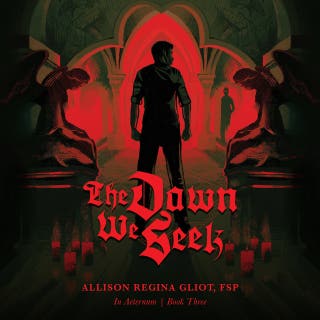 The Dawn We Seek – omslag till ljudboken av Sister Allison Regina Gliot FSP