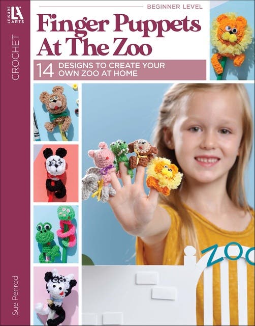 Finger Puppets At The Zoo: 14 Designs to Create Your Own Zoo at Home – omslag til lydbogen af Sue Penrod