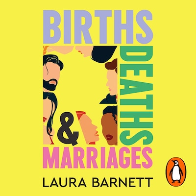 Births, Deaths and Marriages – omslag til lydbogen af Laura Barnett