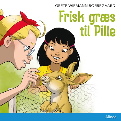 Frisk græs til Pille – omslag til lydbogen af Grete Wiemann Borregaard