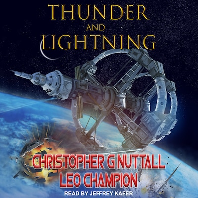 Thunder & Lightning – omslag til lydbogen af Leo Champion, Christopher Nuttall