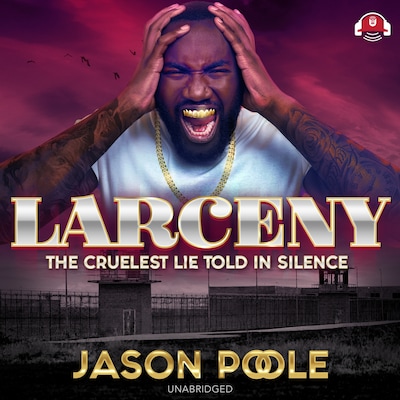 Larceny – omslag til lydbogen af Jason Poole