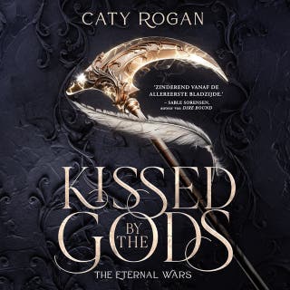 Kissed by the Gods – omslag van het luisterboek van Caty Rogan