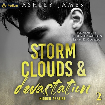 Storm Clouds and Devastation – omslag til lydbogen af Ashley James