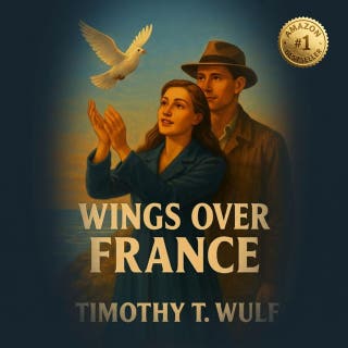 Wings Over France – omslag till ljudboken av Timothy T Wulf