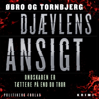 Djævlens ansigt – omslag til lydbogen af Øbro & Tornbjerg
