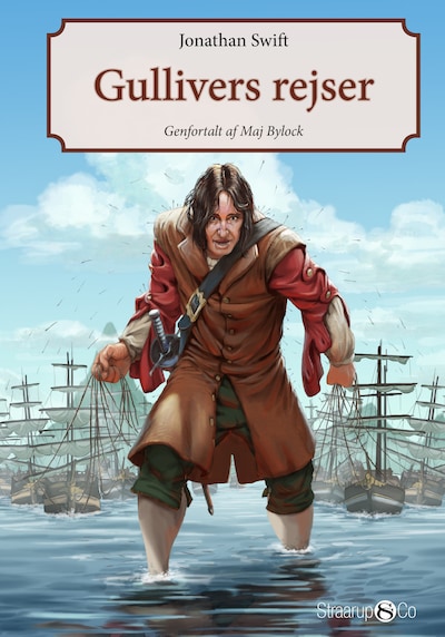 Gullivers rejser – omslag til lydbogen af Maj Bylock, Jonathan Swift