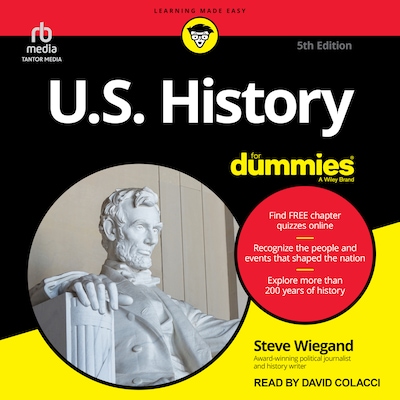 U.S. History For Dummies, 5th Edition – omslag til lydbogen af Steve Wiegand