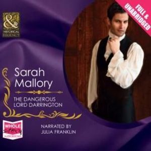 The Dangerous Lord Darrington – okładka audiobooka, autor Sarah Mallory