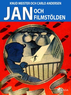 Jan och filmstölden – omslag till ljudboken av Carlo Andersen,Knud Meister