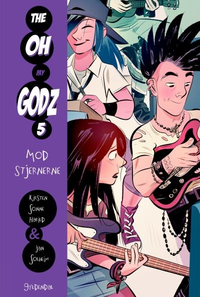The Oh My Godz 5 - Mod stjernerne – omslag til lydbogen af Kirsten Sonne Harild, Jan Solheim