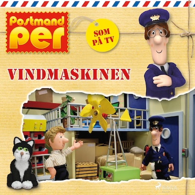 Postmand Per - Vindmaskinen – omslag til lydbogen af John A. Cunliffe