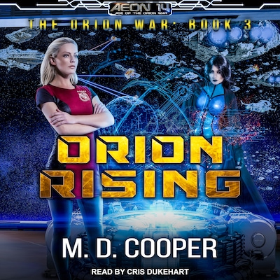 Orion Rising – omslag til lydbogen af M. D. Cooper