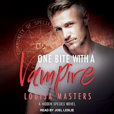 One Bite With A Vampire – omslag til lydbogen af Louisa Masters