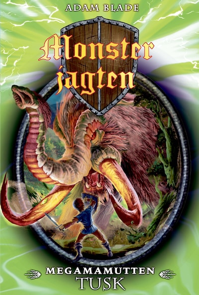 Monsterjagten (17) Megamamutten Tusk – omslag til lydbogen af Adam Blade