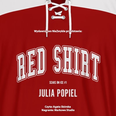 Red Shirt – okładka audiobooka, autor Julia Popiel