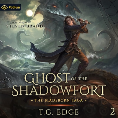 Ghost of the Shadowfort – omslag til lydbogen af T.C. Edge