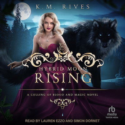 Hybrid Moon Rising – omslag til lydbogen af K.M. Rives