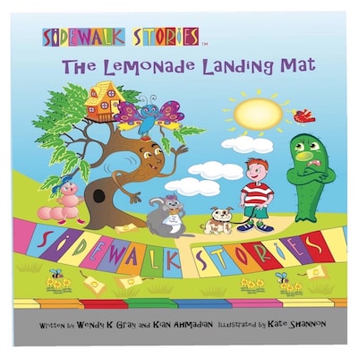 Sidewalk Stories The Lemonade Landing Mat – omslag van het luisterboek van Wendy K Gray, Kian Ahmadian, Kate Shannon
