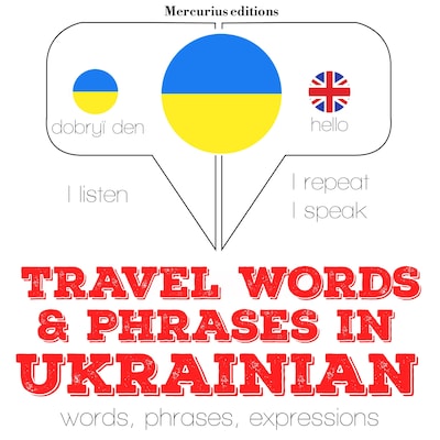 Travel words and phrases in Ukrainian – omslag van het luisterboek van JM Gardner