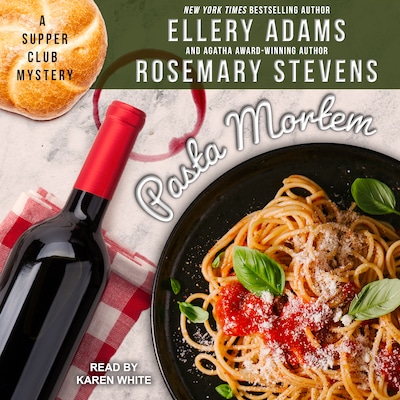 Pasta Mortem – omslag til lydbogen af Ellery Adams, Rosemary Stevens