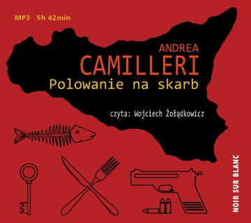 Polowanie na skarb – okładka audiobooka, autor Andrea Camilleri