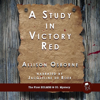 A Study in Victory Red – okładka audiobooka, autor Allison Osborne