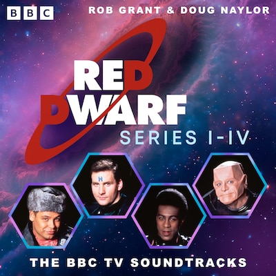 Red Dwarf: Series I to IV – omslag til lydbogen af Rob Grant, Doug Naylor