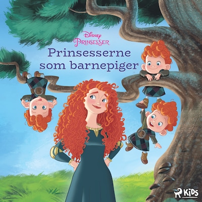 Disney-prinsesser - Prinsesserne som barnepiger – omslag til lydbogen af Disney