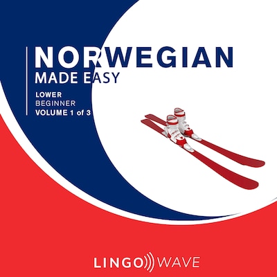 Norwegian Made Easy - Lower beginner - Volume 1 of 3 – omslag til lydbogen af Lingo Wave