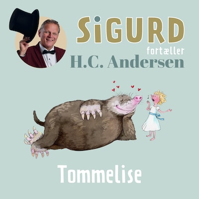 Sigurd fortæller om Tommelise – omslag til lydbogen af Sigurd Barrett