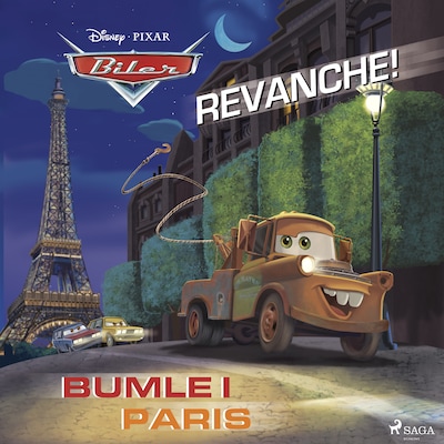 Biler - Revanche! og Bumle i Paris – omslag til lydbogen af Disney