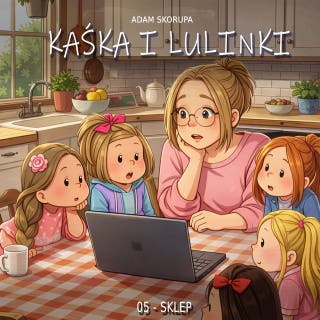 Kaśka i Lulinki: 05-Sklep – okładka audiobooka, autor Adam Skorupa
