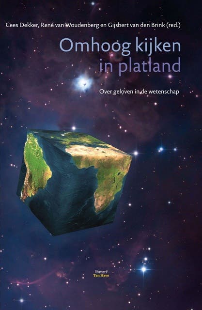 Omhoog kijken in platland: over geloven in de wetenschap – omslag van het luisterboek
