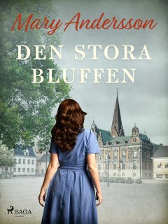 Den stora bluffen – omslag till ljudboken av Mary Andersson