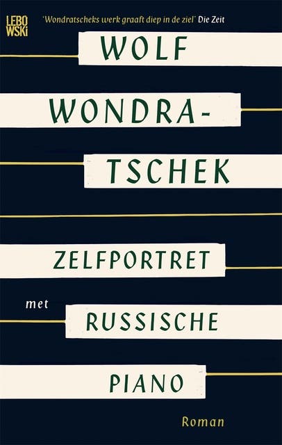 Zelfportret met Russische piano – omslag van het luisterboek van Wolf Wondratschek