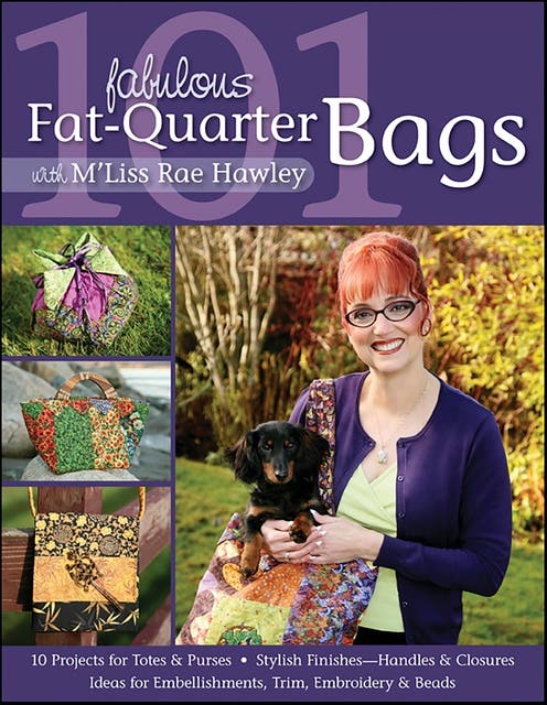 101 Fabulous Fat-Quarter Bags With M'Liss Rae Hawley – omslag til lydbogen af M Liss Rae Hawley