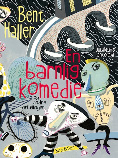 En barnlig komedie – omslag til lydbogen af Bent Haller