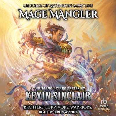 Mage Mangler – omslag til lydbogen af Kevin Sinclair