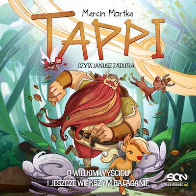 Tappi. O wielkim wyścigu i jeszcze większym bałaganie – okładka audiobooka, autor Marcin Mortka