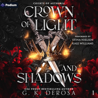 Crown of Light and Shadows – omslag til lydbogen af G.K. DeRosa