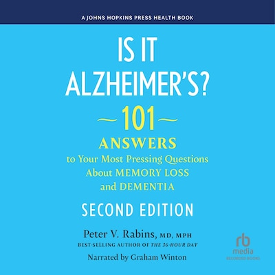Is It Alzheimer's? – omslag til lydbogen af Peter V. Rabins, MD, MPH