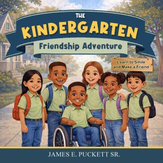 The Kindergarten Friendship Adventure: Learn to Smile and Make a Friend – omslag till ljudboken av James E.Puckett Sr.