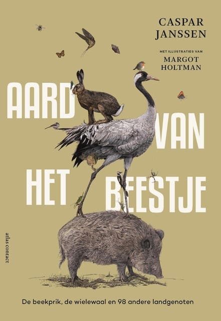 Aard van het beestje: de beekprik, de wielewaal en 98 andere landgenoten – omslag van het luisterboek van Caspar Janssen