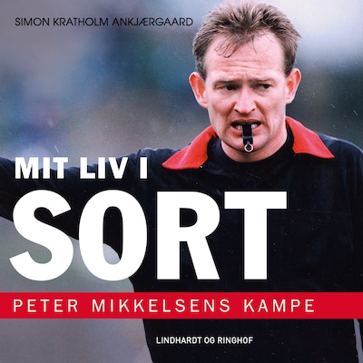 Mit liv i sort – omslag til lydbogen af Simon Kratholm Ankjærgaard