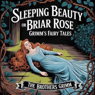 Sleeping Beauty, or Briar Rose (Grimm's Fairy Tales) – omslag til lydbogen af Brothers Grimm