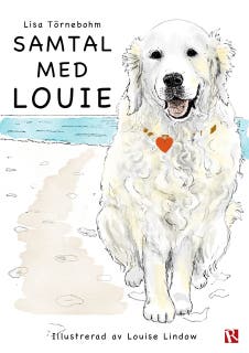 Samtal med Louie – omslag till ljudboken av Lisa Törnebohm