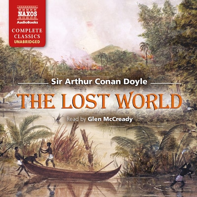 The Lost World – omslag til lydbogen af Arthur Conan Doyle