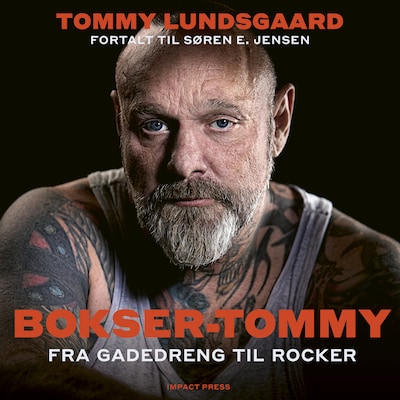 Bokser-Tommy – omslag til lydbogen af Søren E. Jensen, Tommy Lundsgaard